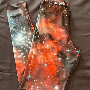 BlackMilk Red Nebula Leggings